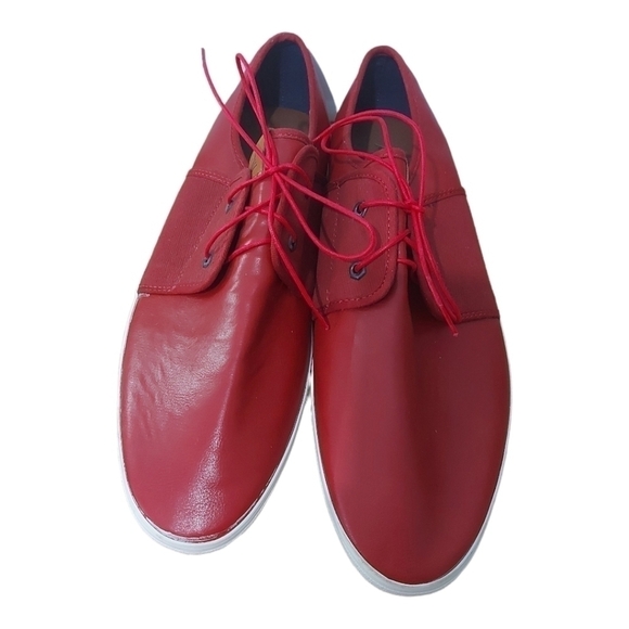 Aldo Men's Red Leather Casual Shoes Size 12 - Picture 2 of 8